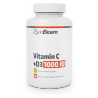 Vitamín C + D3 1000 IU - GymBeam, 90tbl