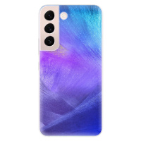 Odolné silikónové puzdro iSaprio - Purple Feathers - Samsung Galaxy S22+ 5G
