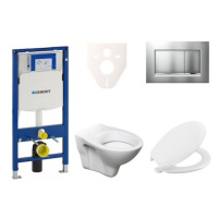 Cenovo zvýhodnený závesný WC set Geberit do ľahkých stien / predstenová montáž + WC S-Line S-lin