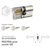 DK - PEXTRA plus combi US NIM - nikel matný D 65 + V 70 mm