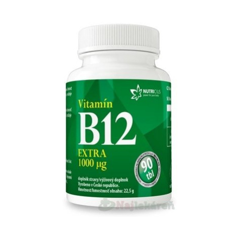 NUTRICIUS Vitamín B12 EXTRA 1000 μg 90 tabliet