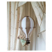 Dadaboom.sk Dekoračný teplovzdušný balón - béžová/biela - M-33cm x 20cm