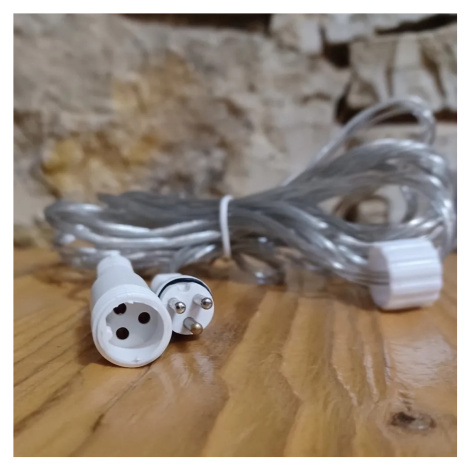 Predlžovací kábel hobby linky 5 m transparentný IP44 DecoLED