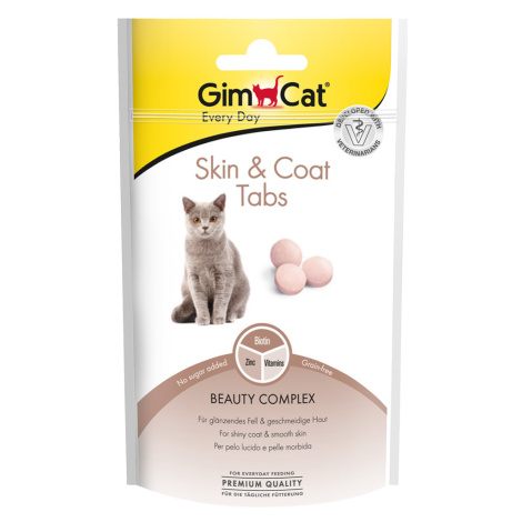 GimCat Skin & Coat Tabs - výhodné balenie: 3 x 40 g