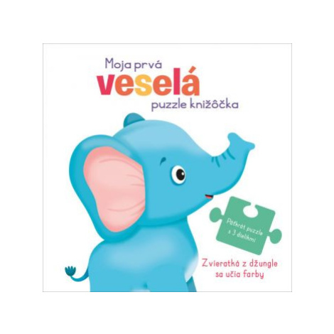 Moja prvá veselá puzzle knižôčka: Zvieratká z džungle sa učia farby