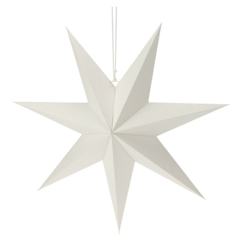 Vianočná papierová dekorácia White star, 60 x 60 x 1,5 cm