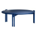 Modrý okrúhly konferenčný stolík z borovicového dreva ø 80 cm Sticks – Karup Design