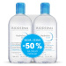 BIODERMA Hydrabio H2O Micelárna voda Výhodné balenie 2x500 ml