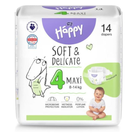 BELLA HAPPY Baby Plienky jednorazové Maxi 8-14 kg 14 ks