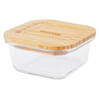 Siguro Dóza na potraviny Glass Seal Bamboo 0,3 l, 6 × 11,5 × 11,5 cm
