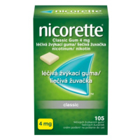 Nicorette Classic Gum 4 mg gum.med.105 x 4 mg