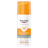 EUCERIN Sun Ochranný krémový gél na opaľovanie na tvár Dry Touch OIL CONTROL (stredne tmavý) SPF