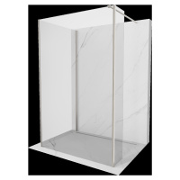 Mexen Kioto, 3-stenová sprchová zástena Walk-In Walk-in 105 x 100 x 30 cm, 8mm číre sklo, brúsen