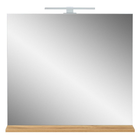 Nástenné zrkadlo s osvetlením/s poličkou 15x75 cm Menen – Germania