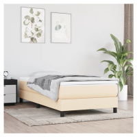 vidaXL Rám na boxspring krémový látka 90x200 cm