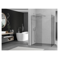 Mexen Kioto, sprchový kút typ Walk-In 140 x 85 cm, 8mm číre sklo, chrómový profil, 800-140-202-0