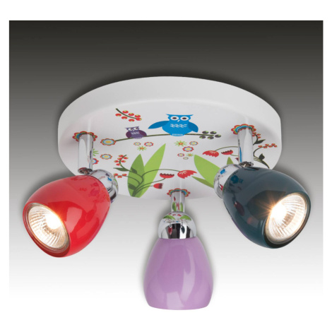 Stropné LED svietidlo Birds, 3-plameňové