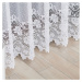 Biela žakarová záclona DEMETRIA 300x250 cm
