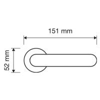 LI - GRIP 1705 MADLO 341 ZLL - zlatá lesklá - pozlátená (OZ) 341dĺžka madla 380 mm