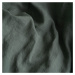 Tmavozelené ľanové predĺžené obliečky na dvojlôžko 200x220 cm - Linen Tales