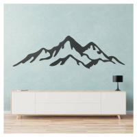 Vyrezávaný obraz - Hory, Antracitovo-šedá