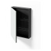 Čierna nástenná kúpeľňová skrinka z dubového dreva Wireworks Slimfit