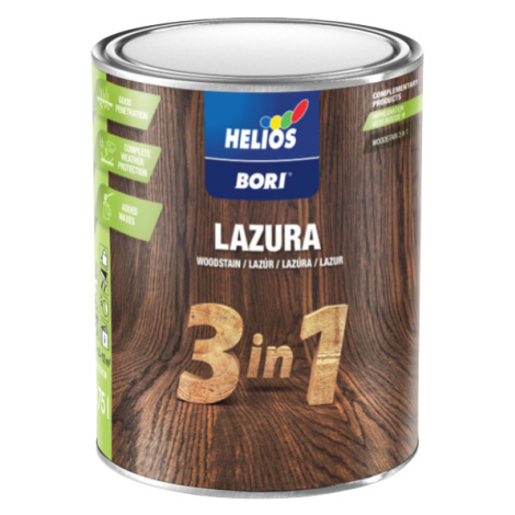BORI 3in1 - Lazúra na drevo v exteriéri 17 - antracitová sivá 2,5 L