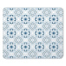 Bielo-modrá kúpeľňová predložka z kremeliny 35x45 cm Atlanta – douceur d'intérieur