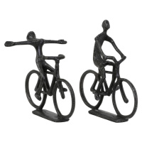 Kovové sošky v súprave 2 ks 22 cm Cyclists – Light & Living