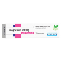 Generica Magnesium 250 mg + Vitamin C 20 tbl eff.