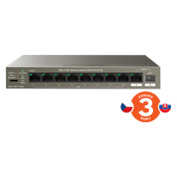 Tenda TEG1110PF-8-102W 9x RJ45 Switch s 8x PoE RJ45 802.3af/at 10/100/1000Mbps + 1x SFP 10