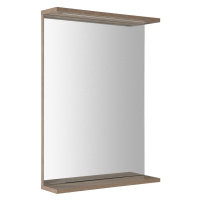 AQUALINE - KORIN STRIP zrkadlo s LED osvetlením 50x70x12cm, dub platin KO995S