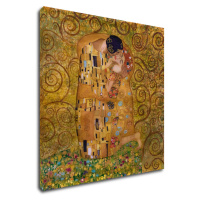 Impresi Obraz Reprodukcia Gustav Klimt bozk - 50 x 50 cm