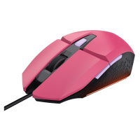 TRUST myš GXT 109P FELOX Gaming Mouse, optická, USB, růžová