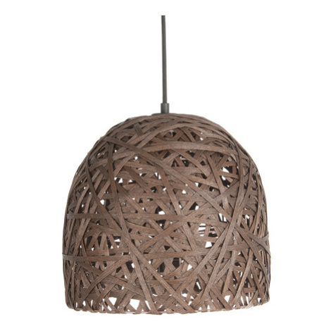 Závesná lampa Leitmotiv Nest cone medium dark brown, 30cm