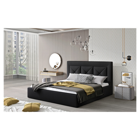 ELTAP CLOE 180X200 STELAZ Z KOVU./PLYNOVY ZDVIHAC/KONT, SOFT 11, BLACK, 23936