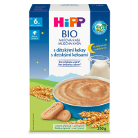 HiPP BIO Kaša mliečna na dobrú noc s detskými keksami od 6. mesiaca, 250 g