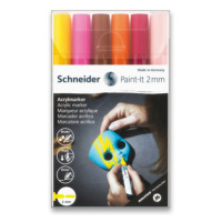 Akrylový popisovač Schneider Paint-It 310 súprava V3, 6 farieb