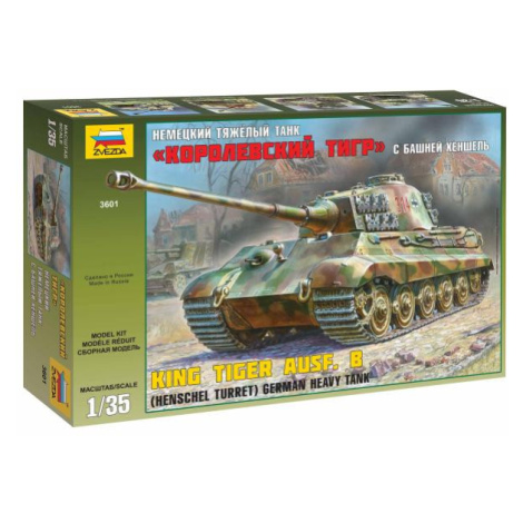 Model Kit tank 3601 - Kingtiger Henschel (1:35) Zvezda