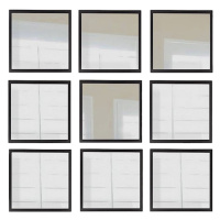 Nástenné zrkadlá v súprave 9 ks 24x24 cm – Wallity