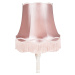 Retro stojaca lampa sivej farby s ružovým odtieňom Granny - Classico
