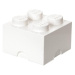 LEGO® úložný box 25 x 25 x 18 cm biely