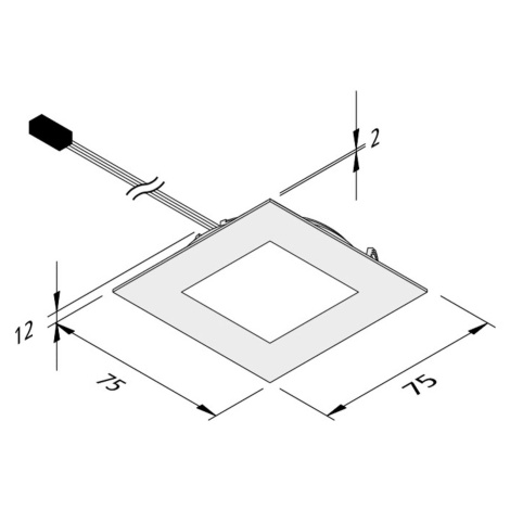 Nábytkové zapustené LED Dynamic FAQ 68 oceľ 3W CCT