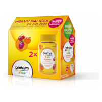 CENTRUM Kids gummies multifruit 2 x 60 želé + DARČEK veselé samolepky