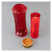 Nexos 85949 Smútočná sviečka, červená, 28 cm, 3 kusy