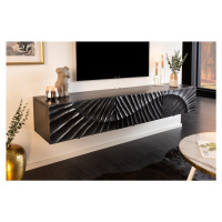LuxD Dizajnový závesný TV stolík Shayla 160 cm čierne mango