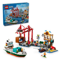 LEGO® City 60422 Prístav s nákladnou loďou