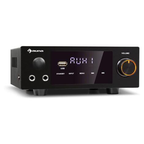 Auna AMP-2 DG, stereo HiFi zosilňovač, 2 x 50 W, RMS, BT/USB, optický & koaxiálny digitálny vstu