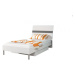Expedo Detská posteľ DARCY P1, 90x200 cm, biela/šedý lesk