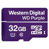 Karta WD MicroSDHC 32 GB fialová WDD032G1P0C Class 10, 16TBW